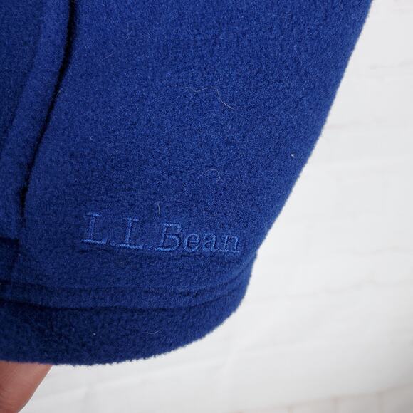 LL Bean Fleece Vest Men XL Tall Blue Polartec Full Zip Outdoors Zip Pockets Warm - Picture 5 of 12